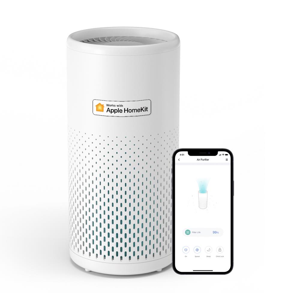 Meross smart air purifier MAP100HK, compatible with Apple HomeKit, Alexa and Google Assistant, Wi-Fi 2.4GHz