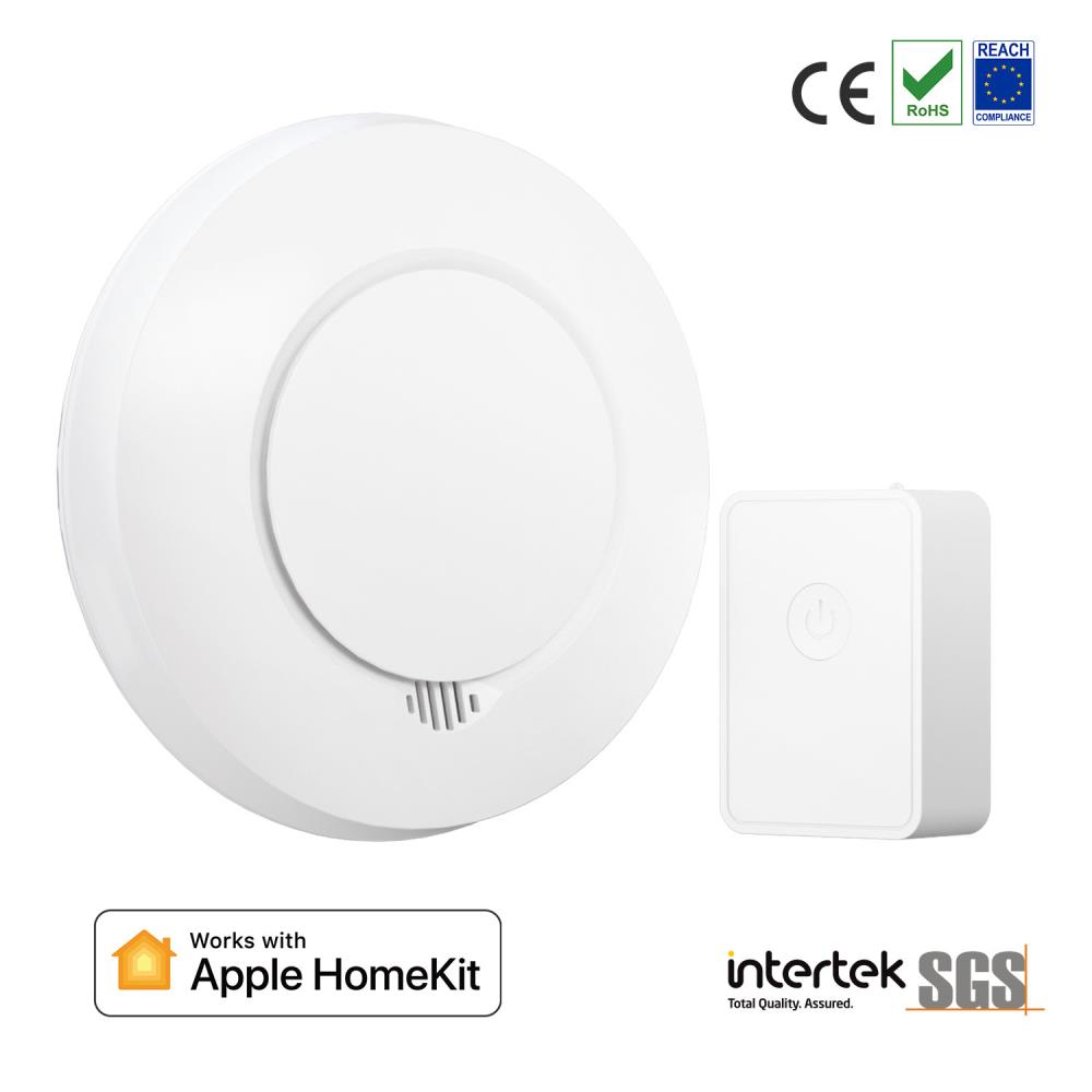 Meross smart smoke alarm Kit GS559AHHK, compatible with SmartThings and Apple HomeKit, Wi-Fi 2.4GHz
