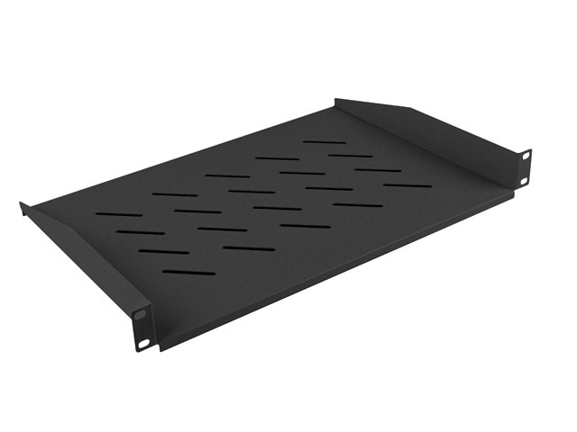 1U 19&quot; fixed shelf Lanberg, 483*315mm, up to 25kg, black