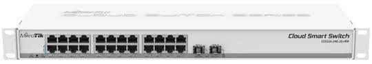 MikroTik cloud smart switch CSS326-24G-2S+RM managed L2, rackmountable, 24* 1Gbps (RJ-45) ports, 2*SFP+ ports, SwitchOS