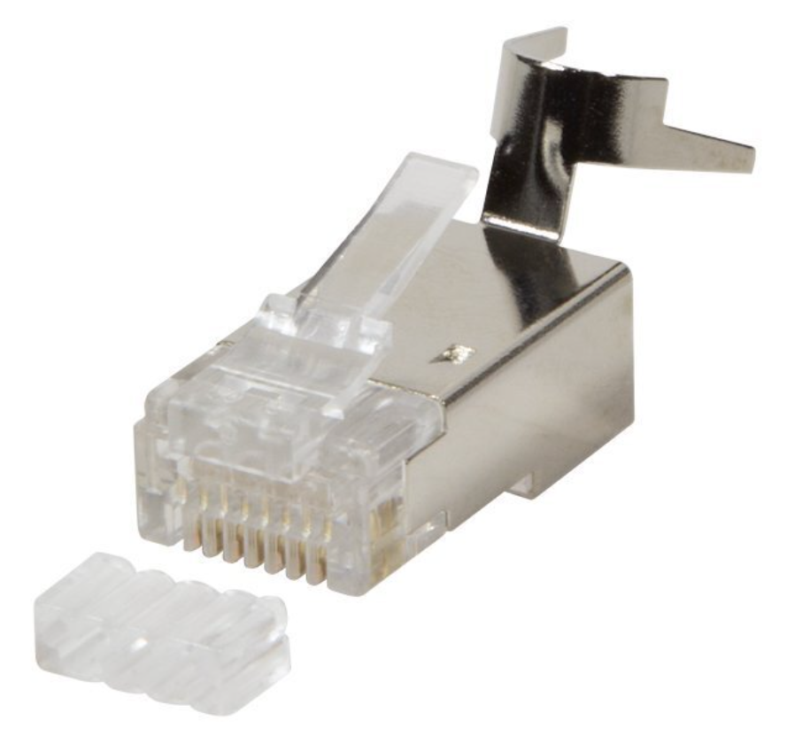 LogiLink CAT.6A/CAT.7 RJ45 modular plug, shielded, 50 tk.