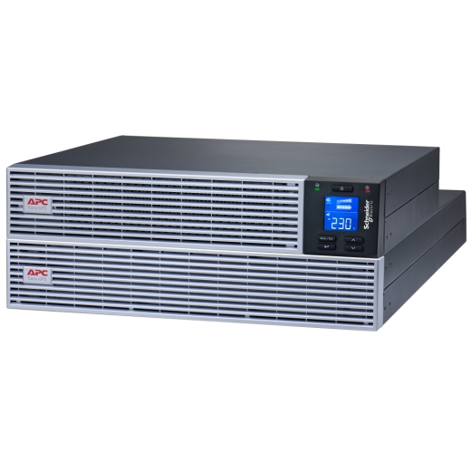 APC Easy UPS on-line, 3000VA/2700W, 43min runtime @ full load, Lithium-ion, rack/tower 4U, 230V, 6*IEC C13 &amp; 1*IEC C19 outlets, intelligent card slot, extended runtime, w/rail kit