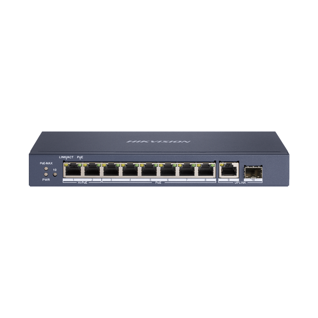 HikVision DS-3E0510HP-E 10-port Gigabit unmanaged Hi-PoE switch