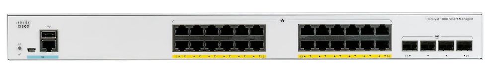 Cisco Catalyst 1000 24port GE, Full PoE, 4*1G