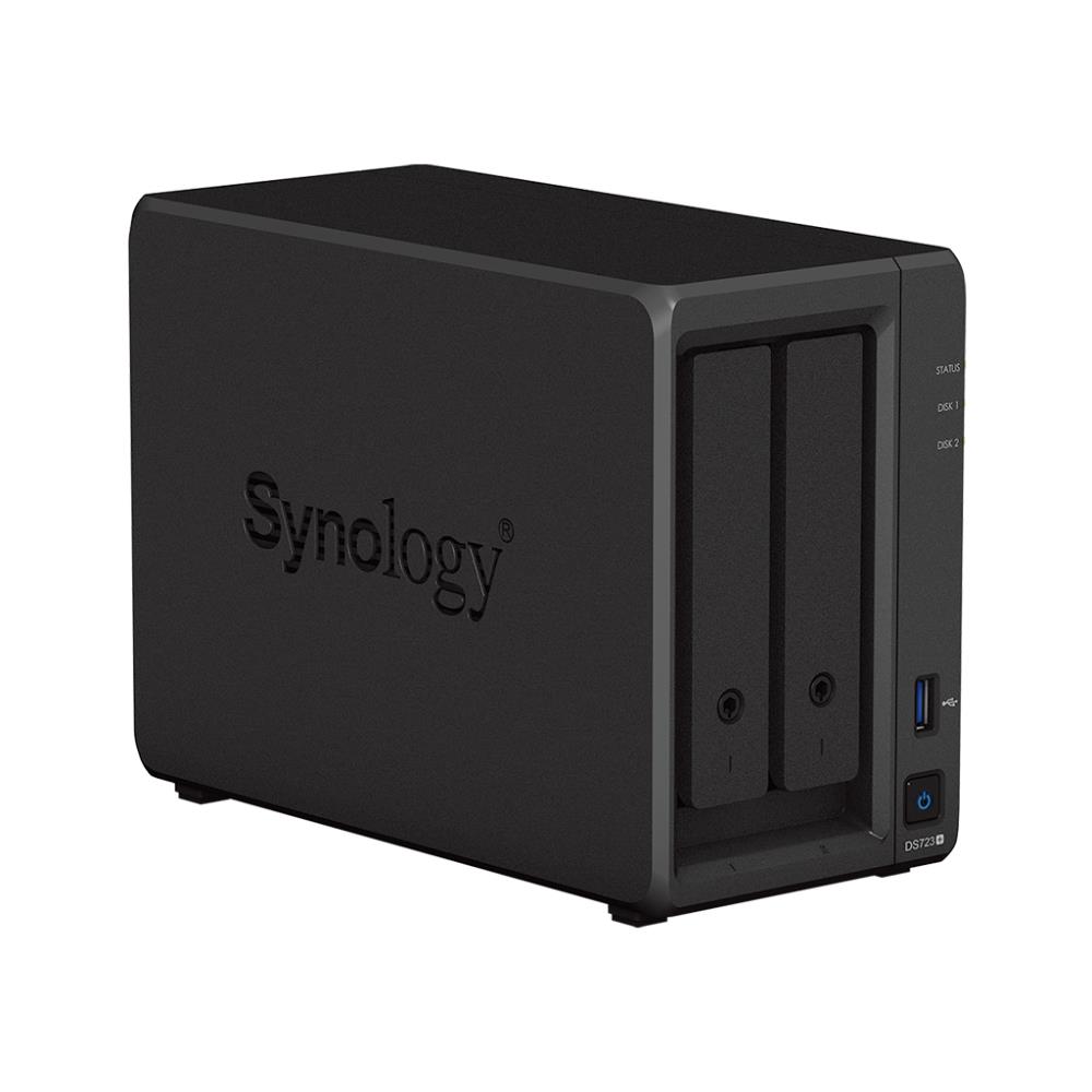 Synology DS723+ 2-bay, AMD Ryzen R1600 2-core 2.6 (base)/3.1 (turbo) GHz, 2GB DDR4, 2*3.5&quot;xHot swap, 2*1GbE, 1*USB3.2/eSATA/RAID 0,1