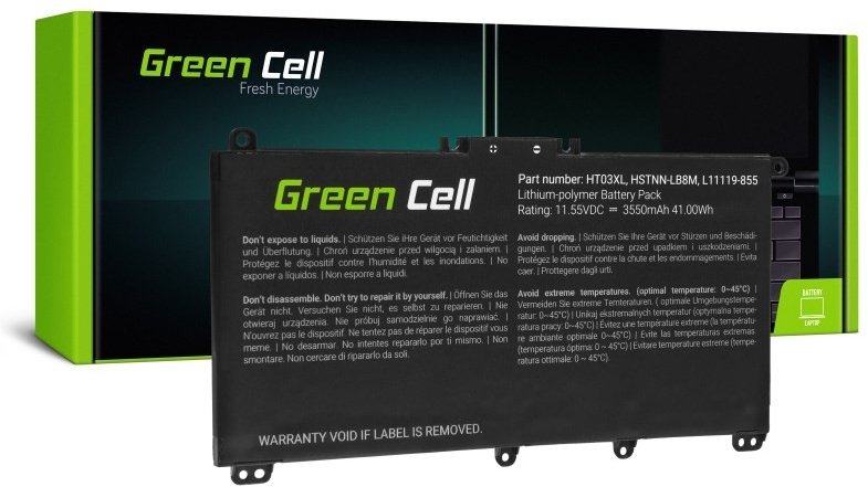 GreenCell HP163 battery HT03XL for HP 240 G7 245 G7 250 G7 255 G7, HP 14 15 17