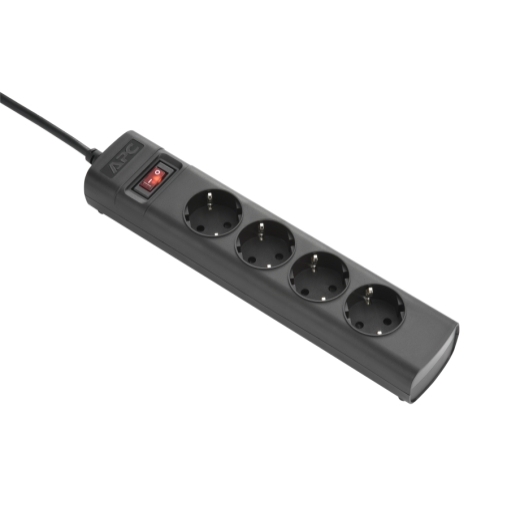 APC UPS power strip, 4*CEE 7/3 Schuko outlets, IEC C14 plug with locking