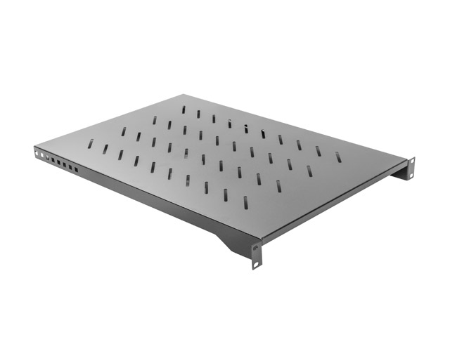 Fixed shelf 1U matching only Lanberg's 19&quot; free standing cabinets with a depth of 800mm and 1000 mm, up to 25kg