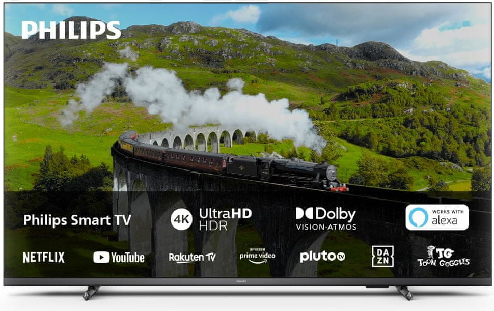 Philips 4K UHD LED 43&quot; Smart TV 43PUS7608/12 3840*2160p HDR10+ 3*HDMI 2*USB LAN WiFi, DVB-T/T2/T2-HD/C/S/S2, 20W