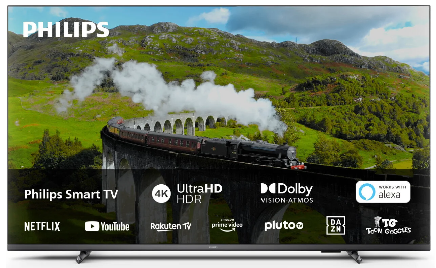 Philips 4K UHD LED Smart TV 50&quot; 50PUS7608/12 3840*2160p HDR10+ 3*HDMI 2*USB LAN WiFi DVB-T/T2/T2-HD/C/S/S2, 20W