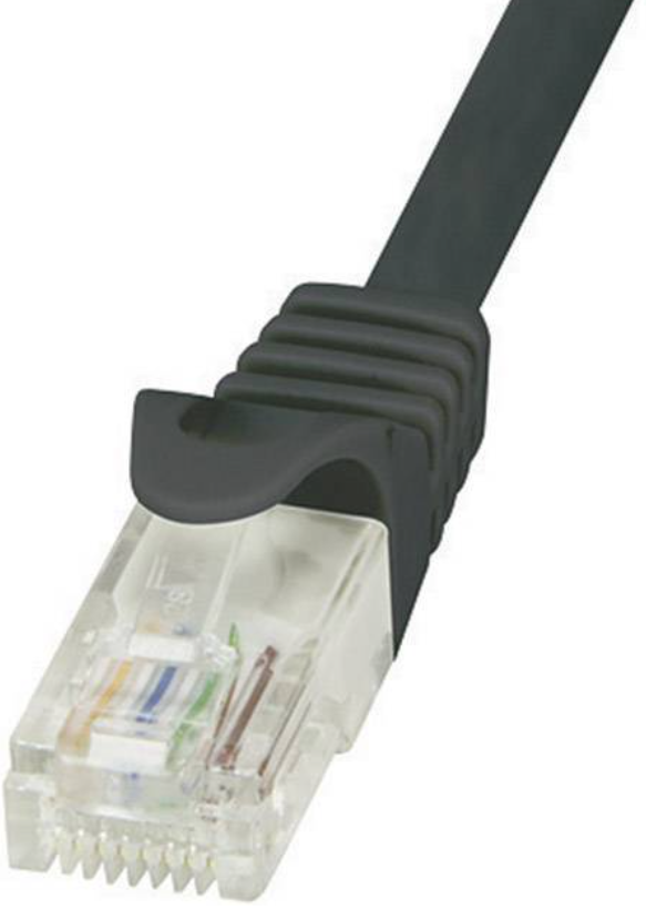 LogiLink CP2063U RJ45 network cable, patch cable CAT 6 U/UTP 3.00m, black