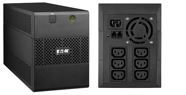 Eaton 5E 1500VA/900W line-interactive, 6 IEC C13 (10A) outputs, USB