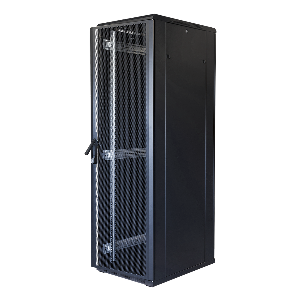 Toten System G 19&quot; floor cabinet 42U/600*1200, perforated front and rear doors, 800kg load, black