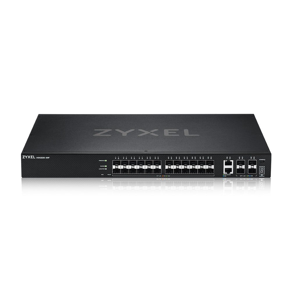 ZyXEL L3 access switch, 24*1G SFP, 2*10mG RJ45, 4*10G SFP+ uplink, incl. 1 yr NebulaFlex Pro