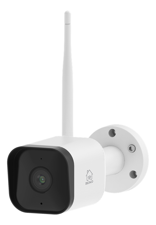 Deltaco Smart Home Wi-Fi camera, outdoor IP65, 2MP, onvif, white