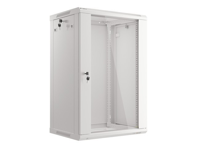Lanberg rack cabinet 19&quot; wall-mount 18U/600*600 (flat pack) grey V2