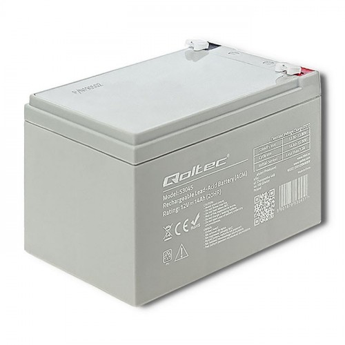 Qoltec battery AGM 12V 14Ah max.210A, long-life