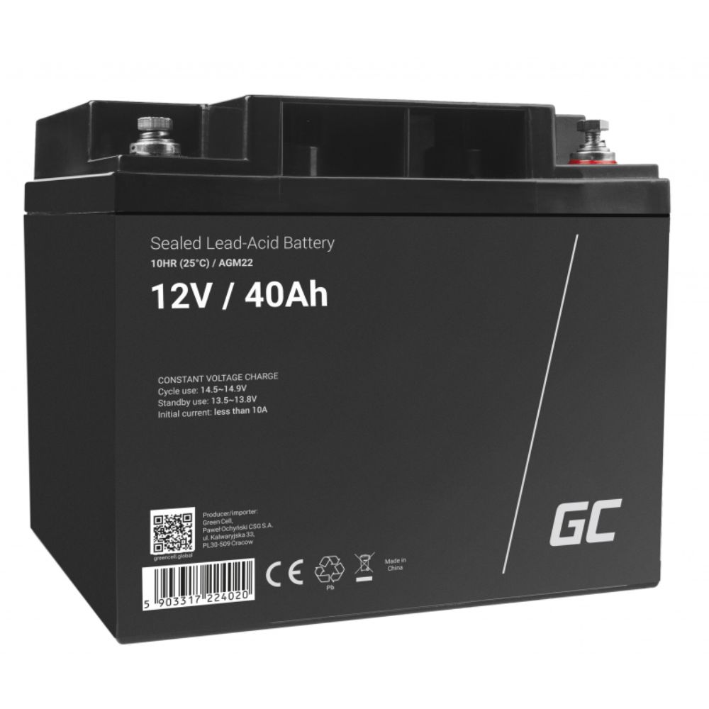 Green Cell UPS battery sealed lead acid (VRLA) 12V 40Ah