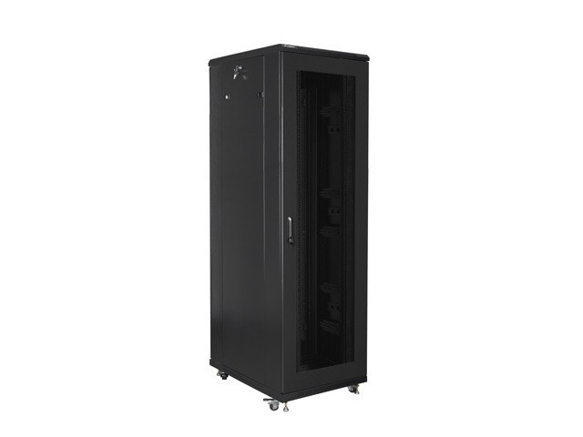 Lanberg 19&quot; free-standing rack cabinet 42U*800*800 with mesh door (flat pack), black