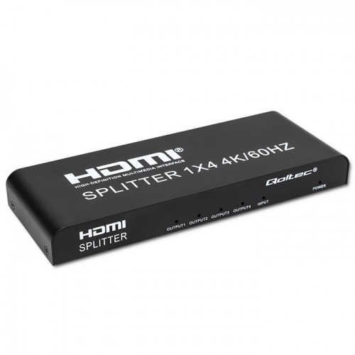 Qoltec active HDMI splitter 4 x HDMI 4K x 2K | 6Gb/s | 60Hz | high stability