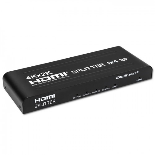 Qoltec active HDMI splitter 4 x HDMI 4K x 2K | 3.4Gb/s | high stability