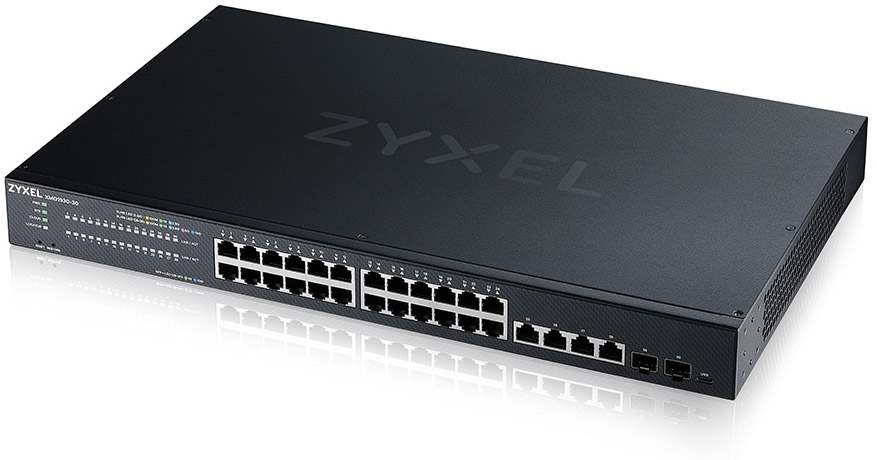 ZyXEL XMG1930-30, 24-port 2.5GBE smart managed layer 2 switch with 4*10GBE &amp; 2*SFP+ uplink