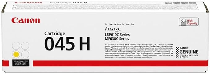 Canon 045H high yield yellow toner cartridge