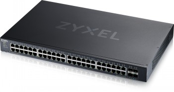 ZyXEL XGS1935-52HP, 52 port smart managed PoE switch, 48* Gigabit Copper &amp; 4*10G SFP+, hybrid mode, standalone or Nebulaflex cloud, 375W PoE