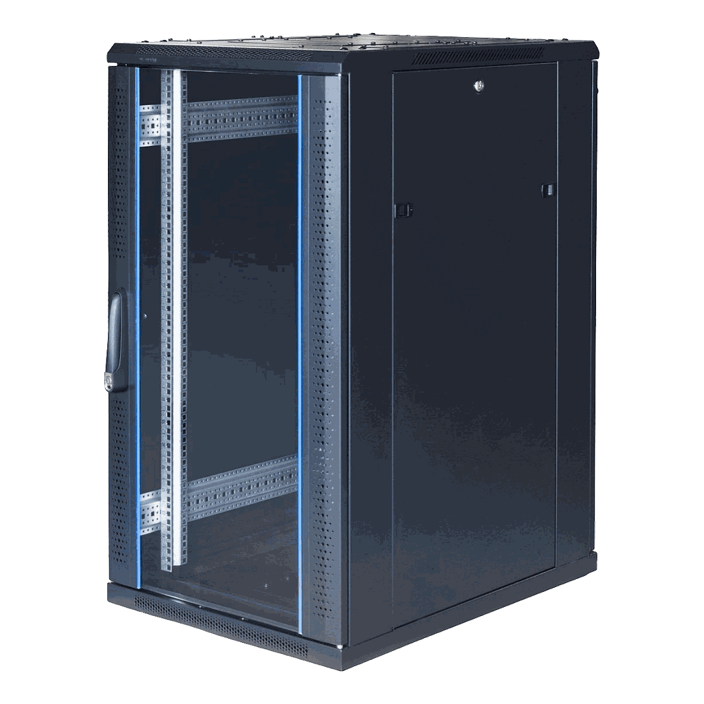 Toten 19&quot; 9U wall cabinet, 600*450U, perforated door, black