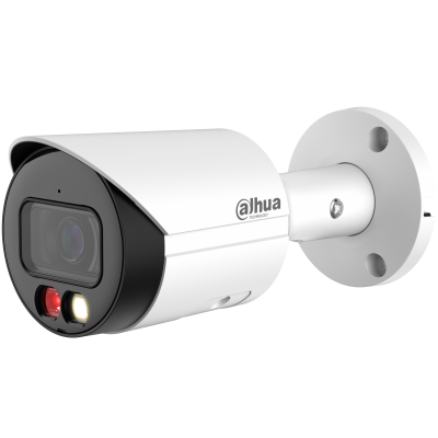 Dahua 8MP smart dual light fixed-focal bullet WizSense network camera, white
