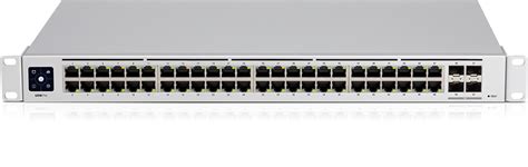 Ubiquiti managed switch UniFi 48*RJ45 GBit/4*SFP+ Gen2 19&quot; rack-mountable, fanless, 1.3&quot; touchscreen