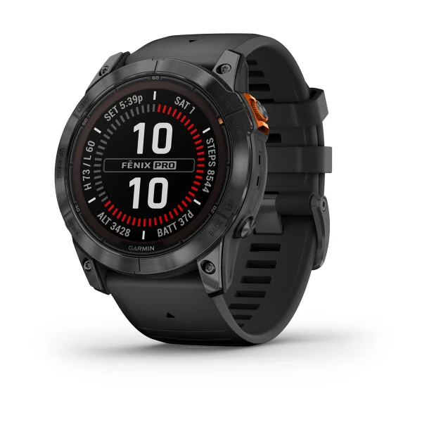 Garmin fēnix® 7X Pro – solar edition slate grey with black band