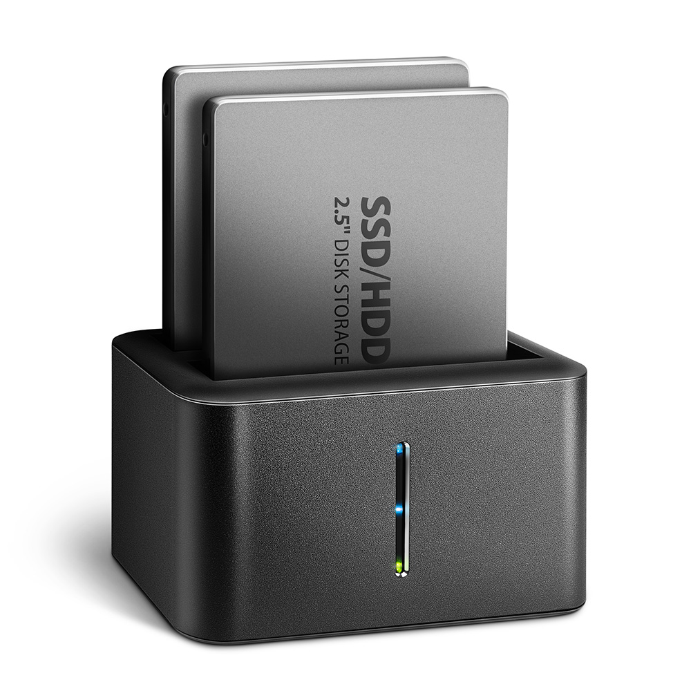 Axagon dual USB 3.2 Gen 1 compact docking station for 2.5&quot; SATA SSD/HDD