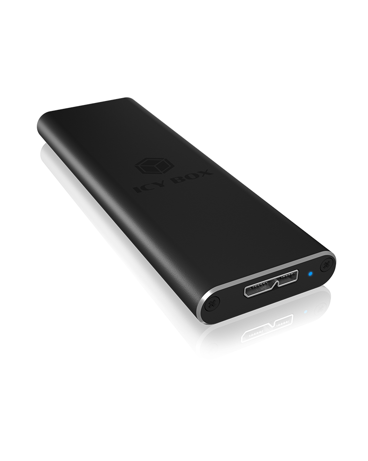 Raidsonic external enclosure for M.2 SATA SSD, USB 3.0, black