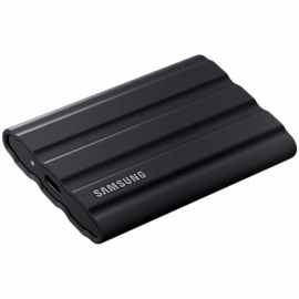 Samsung portable SSD T7 shield, 2TB, USB 3.2 Gen.2, 1050MB/s read, 1000MB/s write, robust external HDD, black