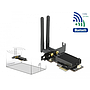 Delock PCI Express card dual band Wi-Fi 6 WLAN ax/ac/a/b/g/n 2400 Mbps + Bluetooth 5.1