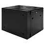  Toten, 19" wall cabinet, 12U, 600*450, klaasuks, must