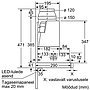 Õhupuhastaja Bosch, integreeritav, teleskoop, 60 cm, 728 m3/h, 53 dB, hõbemetallik