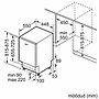 Nõudepesumasin Bosch, integreeritav, 45 cm, 46 dB