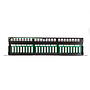 Netrack patch panel 19 24-ports cat. 5e UTP, 0,5U, with shelf