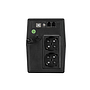 Line-interactive UPS FSP iFP 600 600VA/360W, 2*Schuko AC outlet, USB port, RJ-45 protection, aku 12V/7Ah, LCD