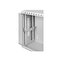 Netrack hanging cabinet V-Line rack 19" 3U/180mm, gray, metal door