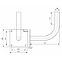 Metallist seinakinnitusklamber Ø38mm L250