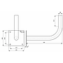 Metallist seinakinnitusklamber Ø38mm L350