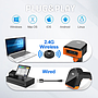 Qoltec wireless 1D| 2D barcode reader |+ docking station