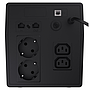 Green Cell line-interactive UPS 1000VA/600W with LCD display, 2*Schuko 2*IEC sockets