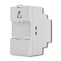 Qoltec DIN rail power supply, 24V, 3.82A, 92W, gray