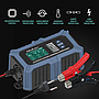Qoltec intelligent microprocessor-based charger with battery tester & repair function 12V, 6A, LCD, for AGM LiFePO4 GEL batteries