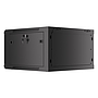 Lanberg wall-mounted rack 19" demounted flat pack 6U/600*600mm, black