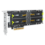 QNAP quad M.2 2280 PCIe NVMe SSD expansion card
